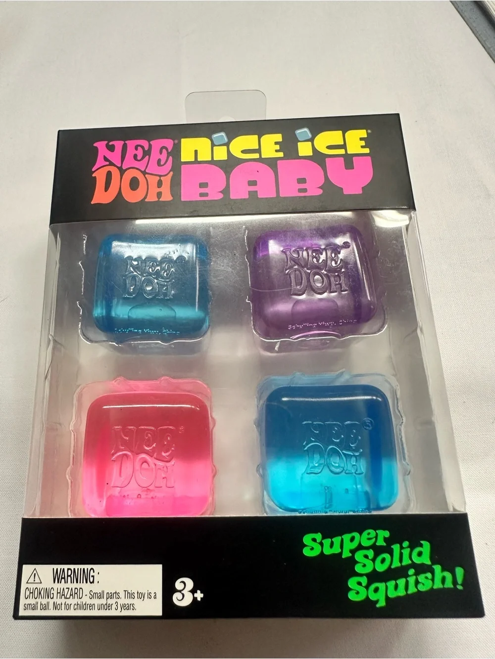 Nee Doh Nice Ice Baby Squishy Set - Pink, Blue, Purple